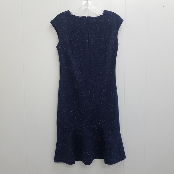 Ann Taylor Dresses & Skirts - Ann Taylor Speckled Ponte Flounce Sheath Dress